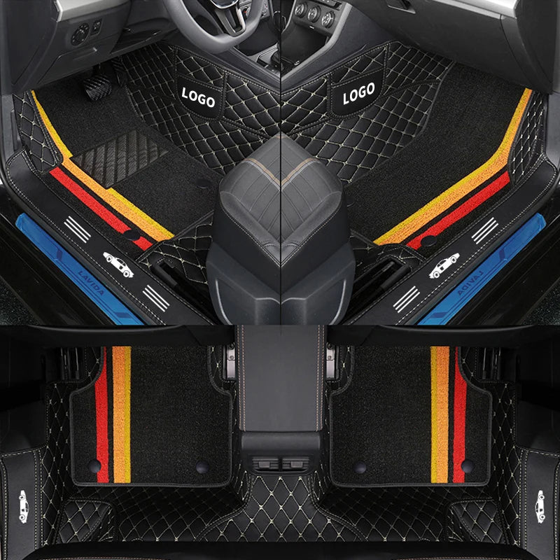 Double Layer Custom Car floor Mats