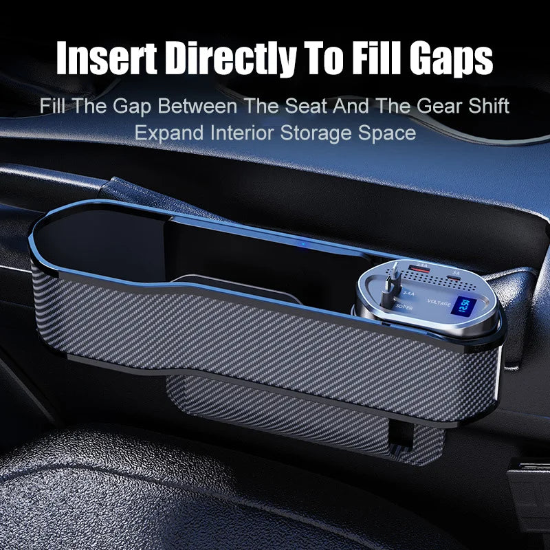 Car Seat Gap Organizer and Wireless Charger