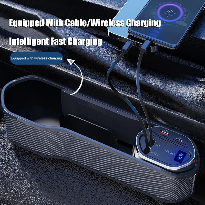 Car Seat Gap Organizer and Wireless Charger