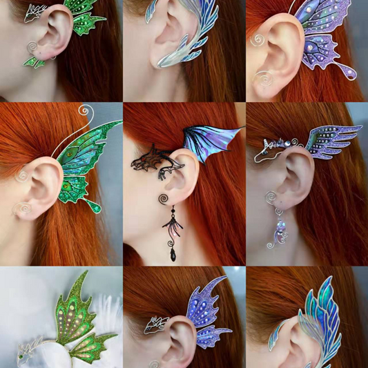 Butterfly Dragon Fish  Ear Clip