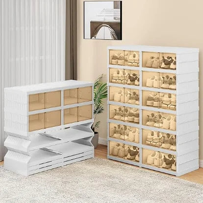 9-Tier Foldable Shoe Rack Organizer for Closet 18-36Pairs