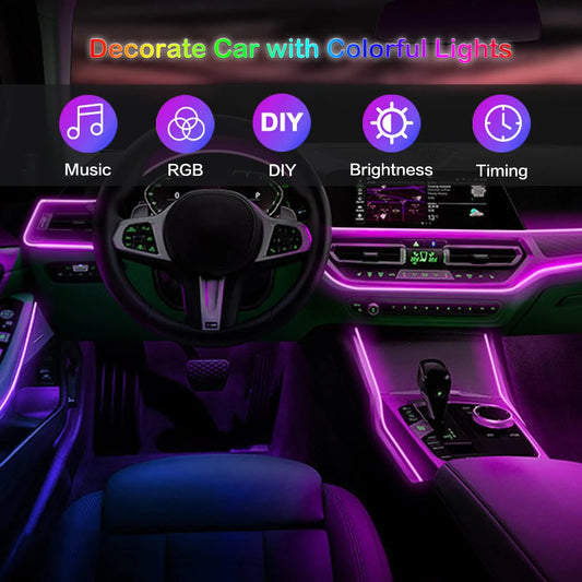 Car interior Decoration USB  Light Strip