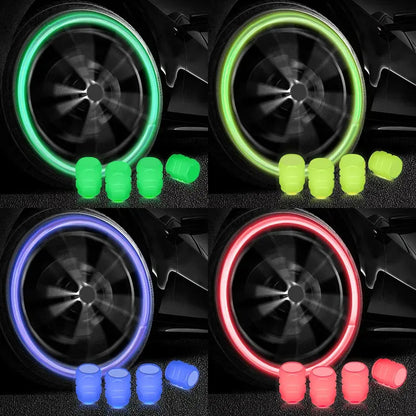 4psc luminous light  cap for car wheel