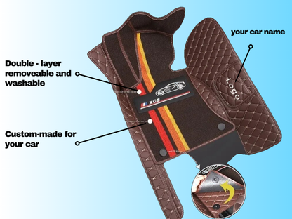 Double Layer Custom Car floor Mats