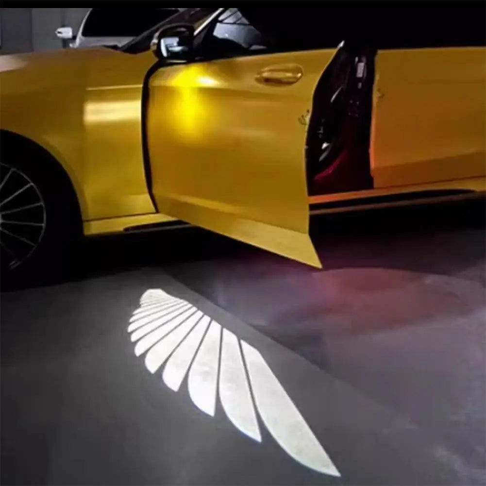 2PCS Car Angel Wings Welcome Light