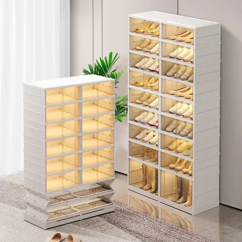 9-Tier Foldable Shoe Rack Organizer for Closet 18-36Pairs