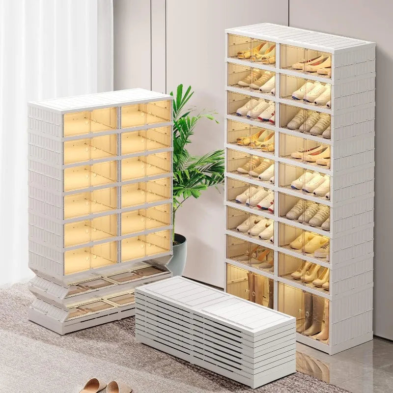 9-Tier Foldable Shoe Rack Organizer for Closet 18-36Pairs